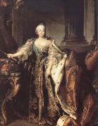 Louis Tocque Portrait of Empress Elizabeth Petrovna oil painting reproduction